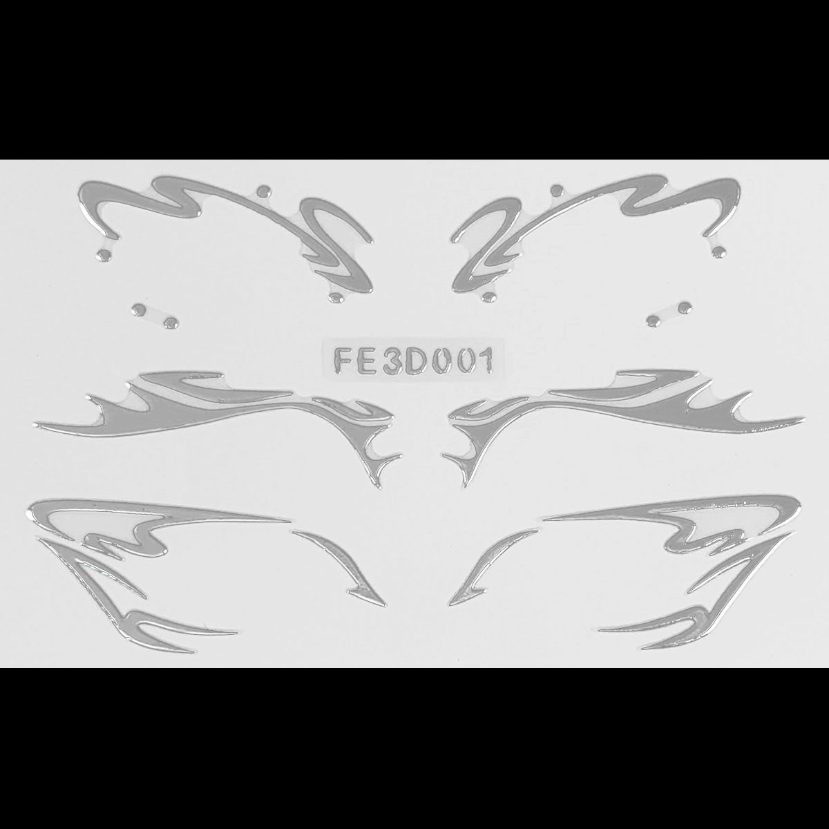 Picture of European and American laser eyeliner stickers 3D relief butterfly eye makeup makeup stickers stage performance tattoo stickers