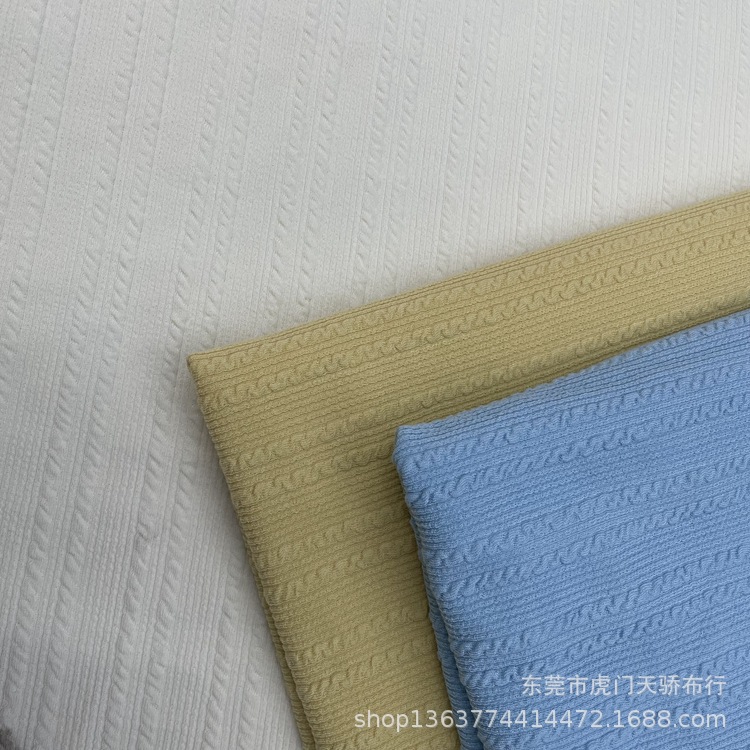 Knitted polyester ammonia snake rib pit 250g knitted polyester ammonia 6*2 snake rib casual clothing and other fabrics