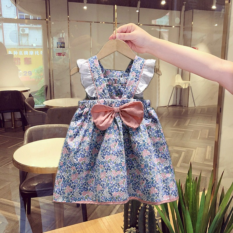 Picture of Girl's butterfly dress 2024 Summer mesh one-year-old dress female Western princess baby dress