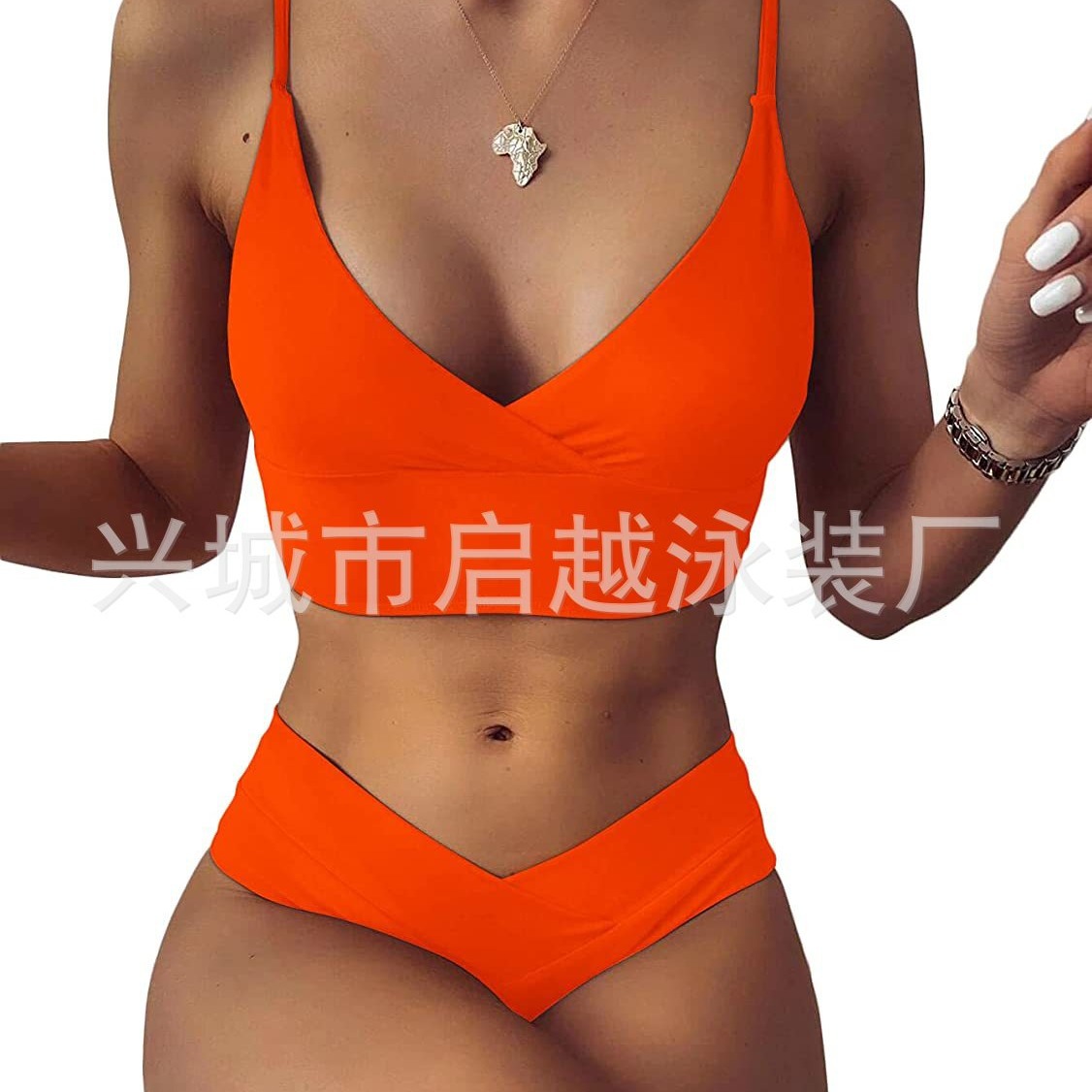 Cross-border exclusive for Amazon AliExpress European and American fashion women's split swimsuit all-match bikini