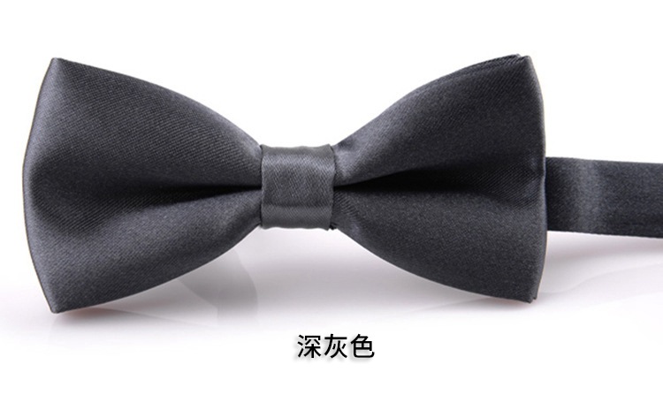 Picture of Korean Style Imitation Silk Bow Tie Men's and Children's Fashionable baby Solid Color Bow Tie Bow Tie Kindergarten Primary School Students Bow Tie