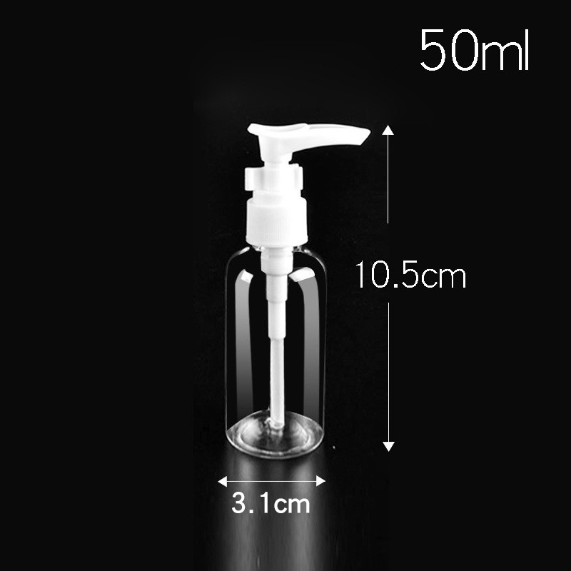 Picture of PET Transparent Pump Bottle Emulsion Press Bottle PET Transparent Plastic Squeeze Bottle Clip Pump Duckbill Bottling