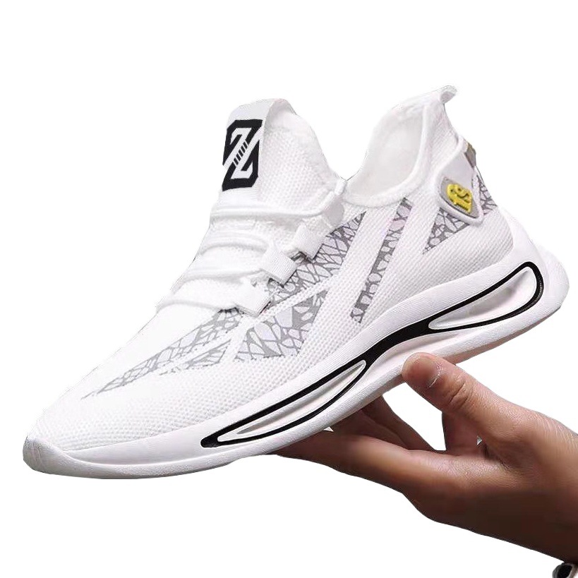 2025 new manufacturers wholesale cheap breathable fly woven leisure sports shoes men's shoes running shoes fashion shoes