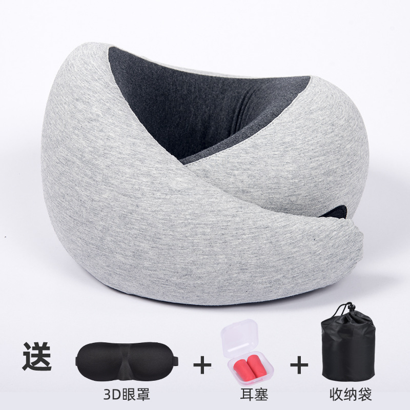 Picture of Travel U-shaped Aircraft Pillow Cervical Cervical Neck Protection Pillow Memory Foam U-shaped Pillow Collectable Folding Pillow