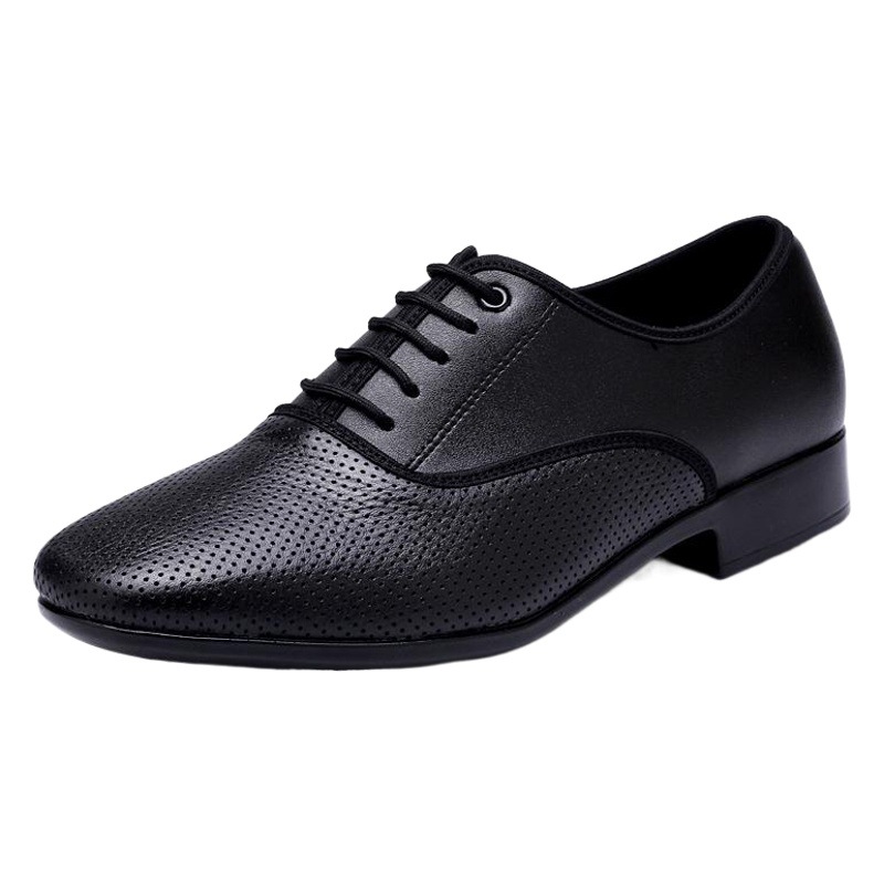 Picture of Dance leather men's modern dance shoes men's dance shoes square dance shoes adult real soft bottom National Standard dance Latin dance