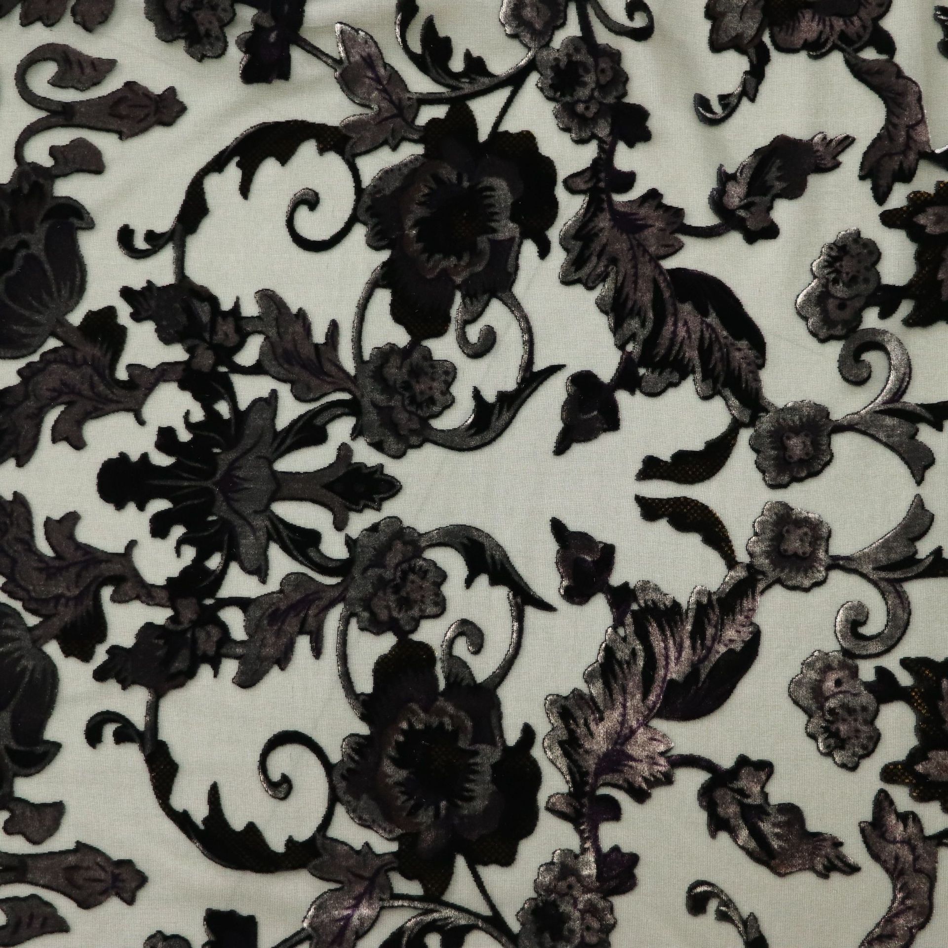 Factory Wholesale Woven Velvet Brocade Sticky Velvet Fabric Printed Burnt-Out Floral Fabric Nightgown Dress Cheongsam