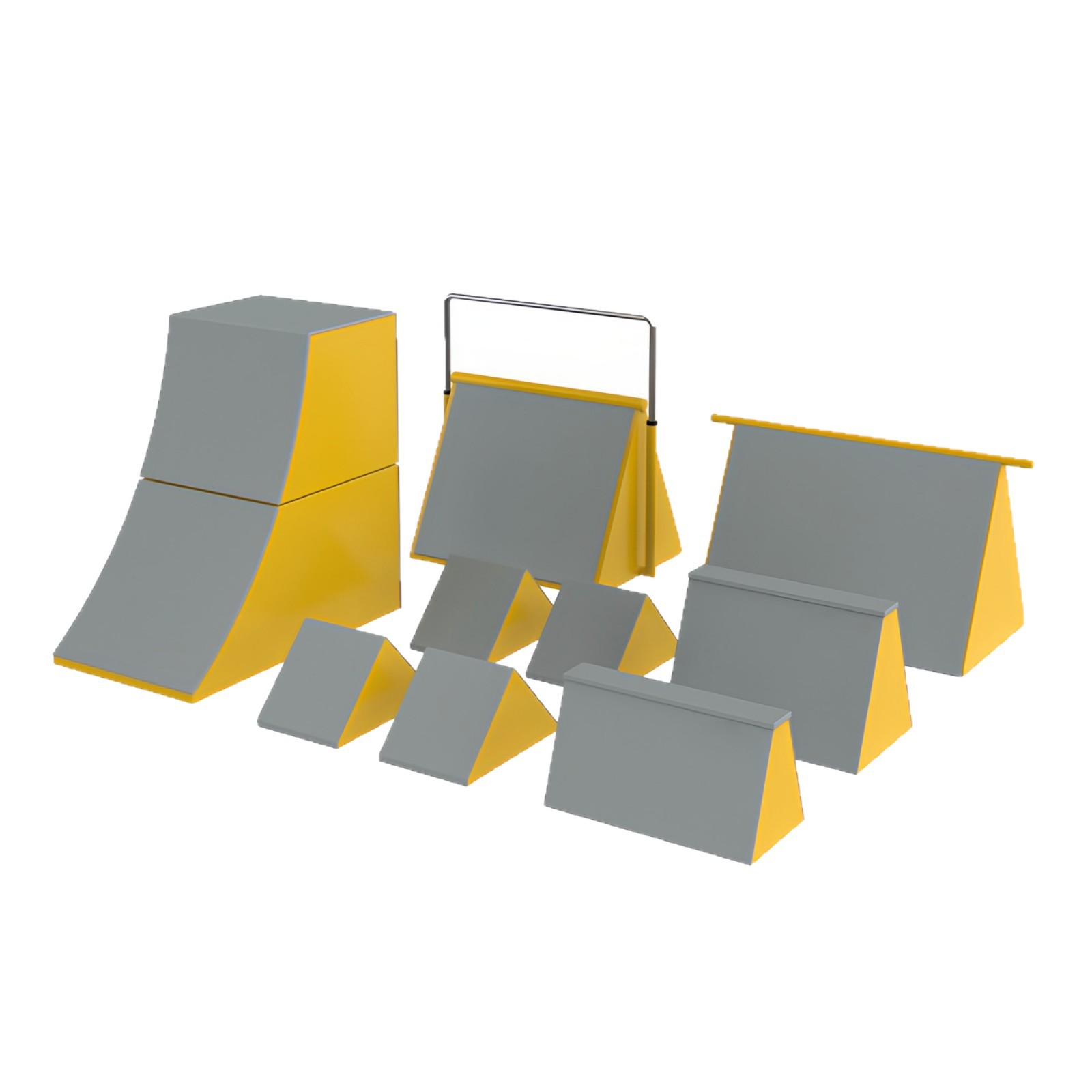 Picture of Physical fitness parkour nine-piece equipment materials children's physical fitness teaching aids progressive jump box physical fitness training equipment