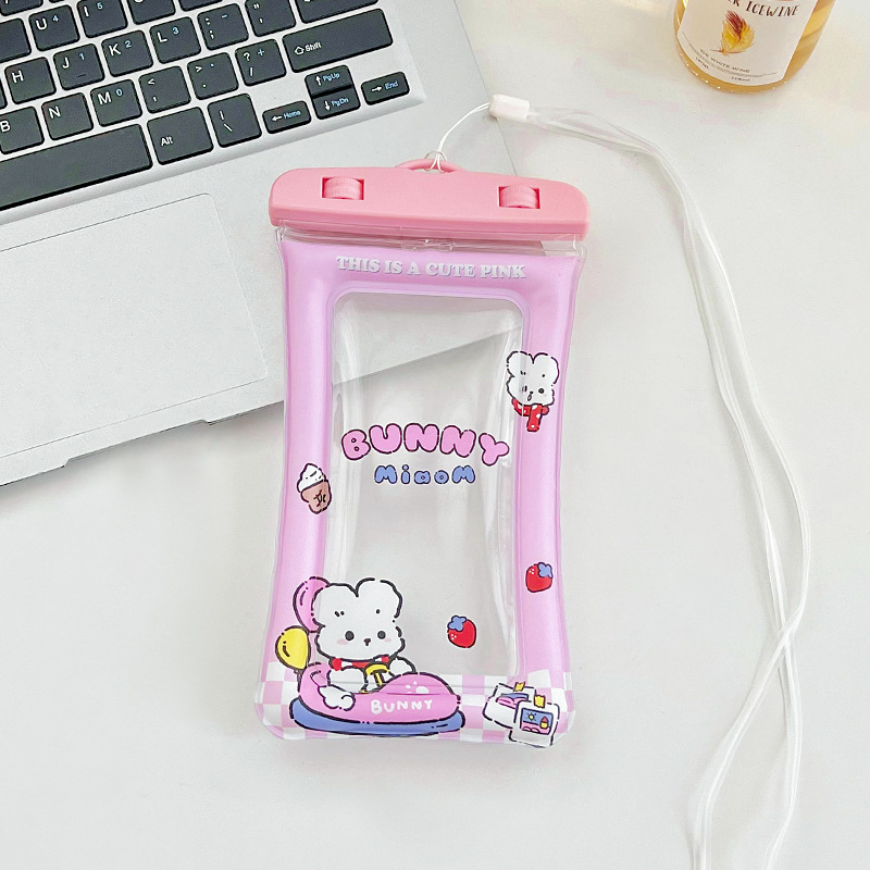 Picture of Lovable Kabibala Mobile Phone Waterproof Bag Cartoon Airbag Floating Touchscreen Protective Cover Swimming Mobile Phone Bag
