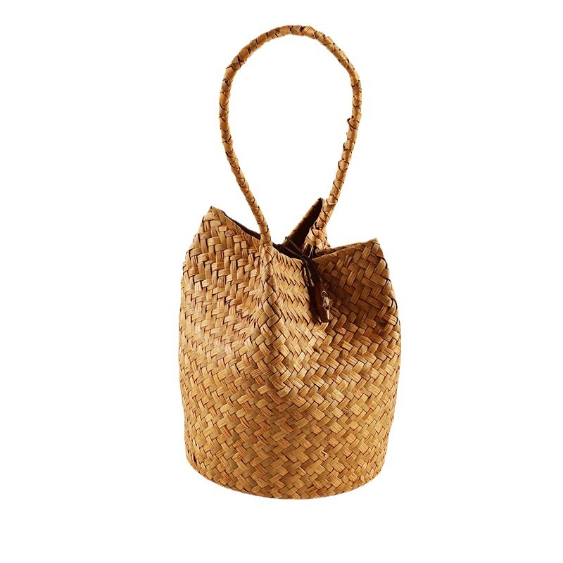 Picture of Dragon Boat Festival Gift Box Packaging Tea Salted Duck Egg Zongzi Specialty Gifts National Style Accompanying Gift Straw Wavetted Portable Gift Basket
