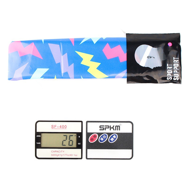 Summer Colorful Sports Hair Band Women's Anti-sweat Absorbing Non-slip Headband Running Sports Yoga Fitness Elastic Hair Band