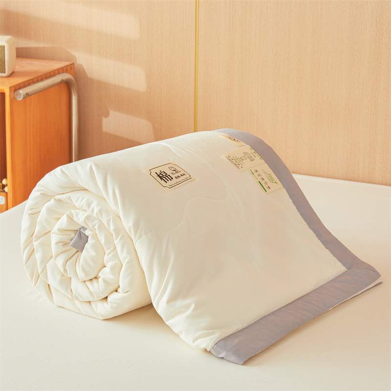 Picture of Class A Xinjiang cotton cotton summer quilt 100 cotton machine washable washable air conditioning single double summer thin quilt