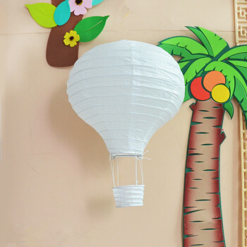 Picture of Hot Air Balloon Paper Lantern Decoration Shopping Mall Store Celebration Kindergarten Corridor Hanging Decoration Birthday Party Celebration Venue Layout