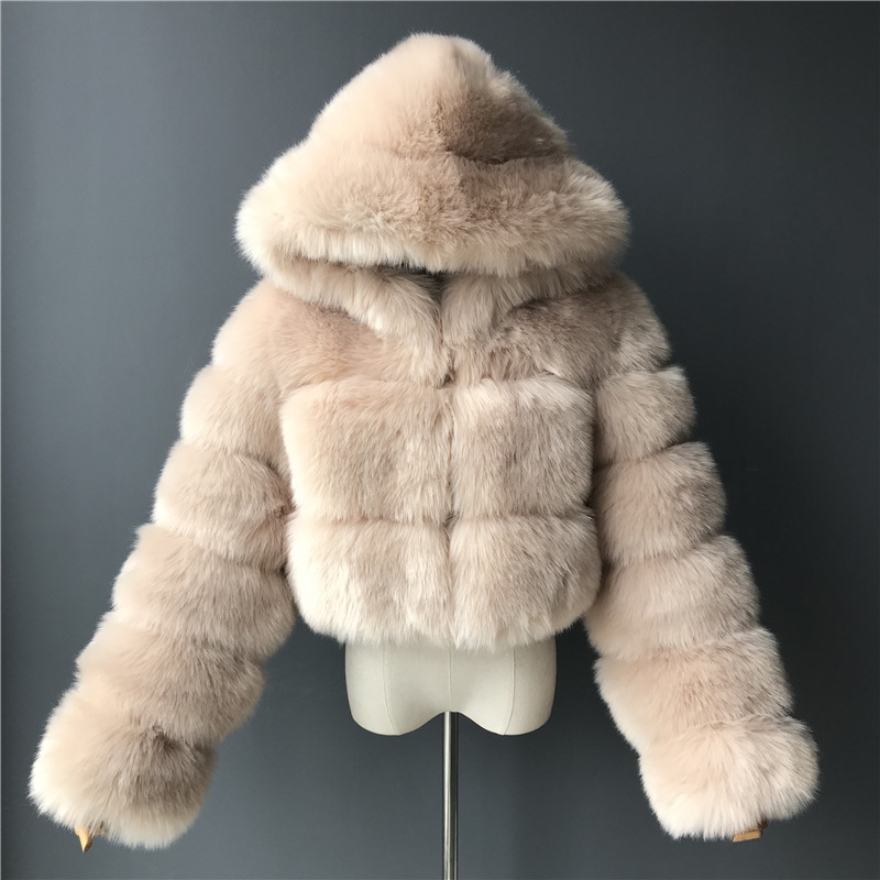 Picture of Imitation fur coat new European and American imitation fur coat factory wholesale Haining short imitation fur coat
