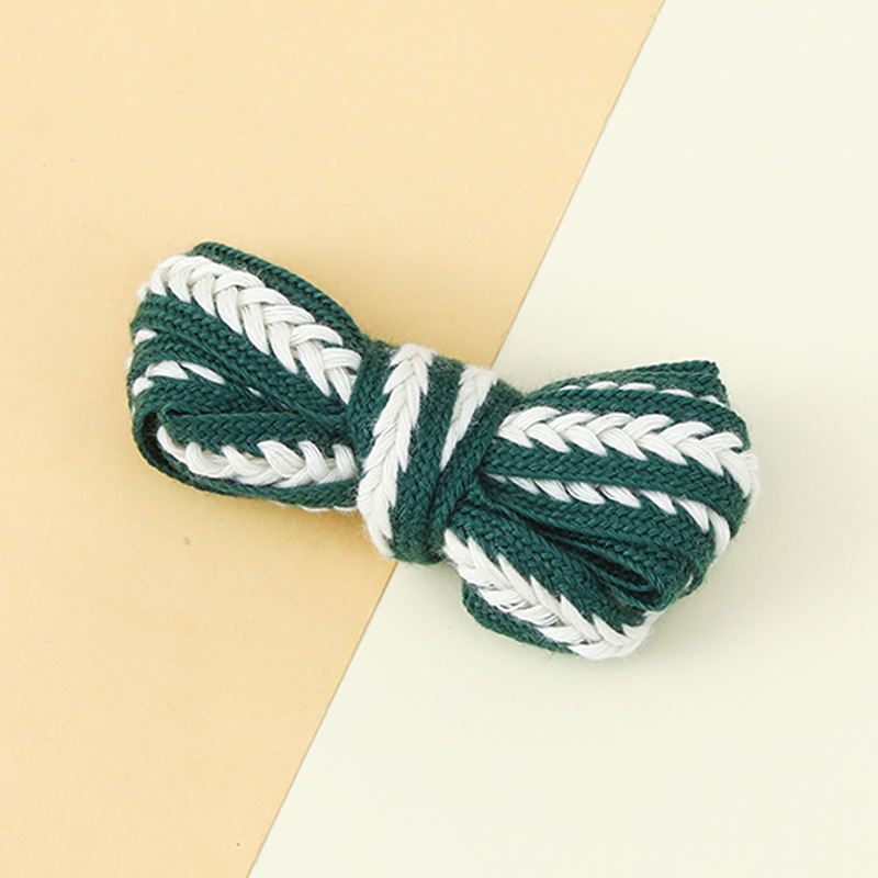 Picture of Marshmallow Two-Color Wheat Ear Shoelaces 1.5cm Casual Shoes Sneakers Twist Woven Cotton Shoelaces Ready for Cross-Border Wholesale