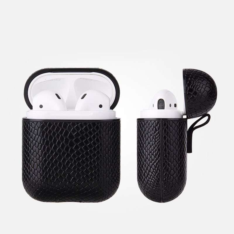Picture of Cross-border trend PU leather wireless Bluetooth earphone case protective cover fashion drop-resistant suitable for Apple Airpod