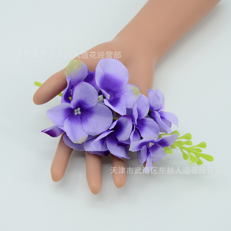Picture of Simulated Flower Hyacinth Flower String Artificial Flower Restaurant Bar Decoration Shooting Props Scene Layout Violet Flowers