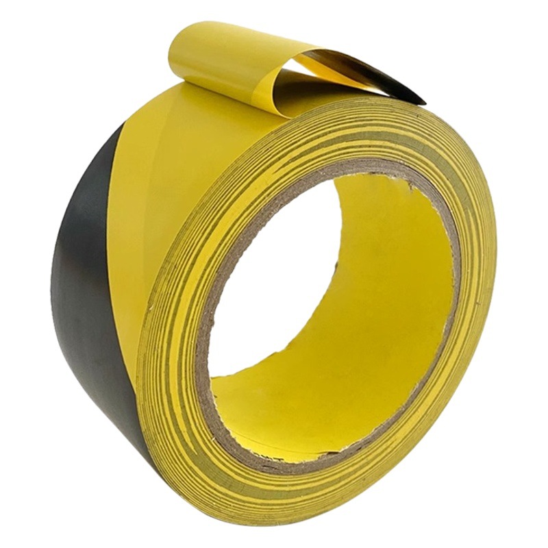 Black and yellow warning tape PVC red and white zebra crossing warning ground label floor tape color line tape