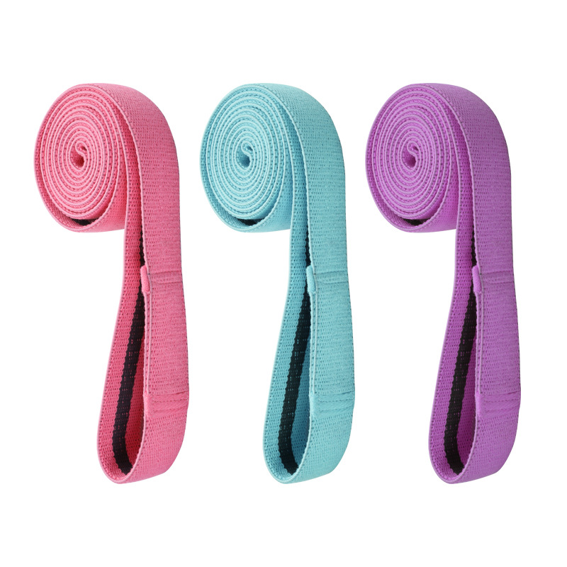 Picture of Cross-border in stock lengthened fitness resistance belt yoga tension belt sports women's elastic belt auxiliary belt knitting
