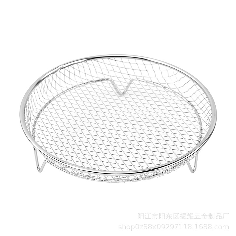 Picture of Multifunctional Air Fryer 304 Stainless Steel Edging Process Accessories Grill Steam Rack Multi-Layer Universal Kitchen Utensils