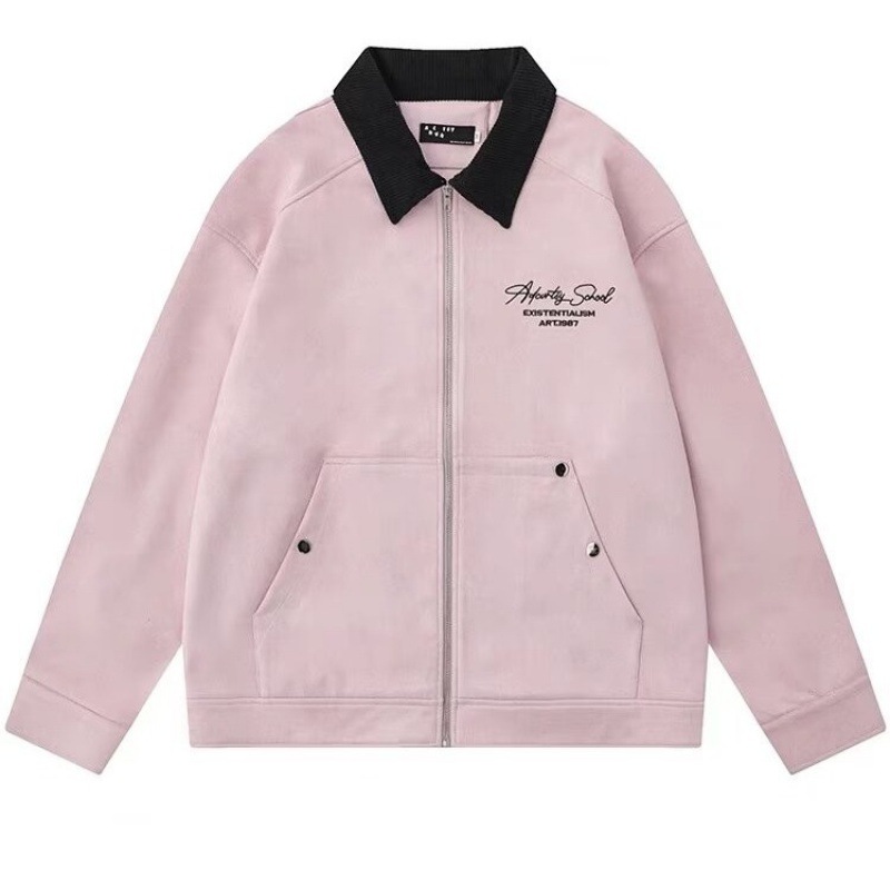 LBLAB Suede Jacket Unisex cleanfit American Retro Top Spring and Autumn Detroit Jacket