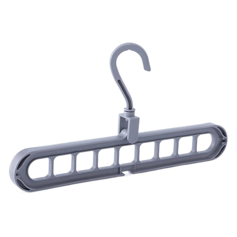 Douyin's Same Nine-Hole Clothes Hanger Multi-Functional Nine-Hole Rotating Magic Clothes Hanger Foldableing Clothes Drying Storage Rack
