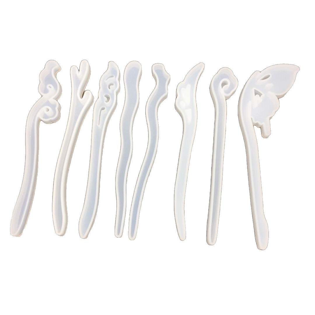 Picture of Deyi Yangyang DIY Crystal Glue 8 Hairpin Molds Pendant Jewelry Silicone Mold Mirror