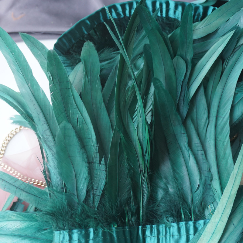 Picture of 2 m/bar cock tail cloth edge feather cloth strip performance clothing skirt cloth belt shawl feather decoration clothing accessories