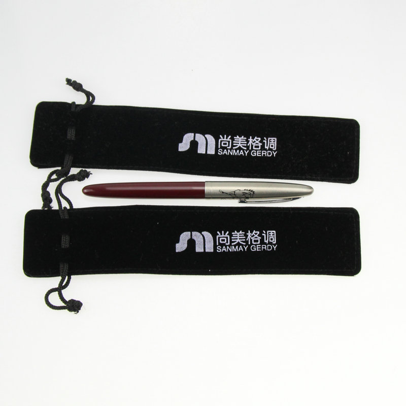 Stainless steel tableware straw thermometer beam storage flannel bag pen ball point pen bag flannel bag