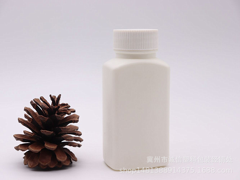 150g White Plastic Cans, Square Bottles, Flat Bottles, 150ml Solid Packaging Empty Bottles