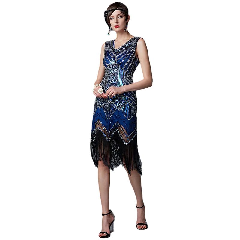 Picture of Gatsby Evening Dress Banquet Dress Tassel 1920 Vintage Sequins dress Amazon plus size Women's Dresses