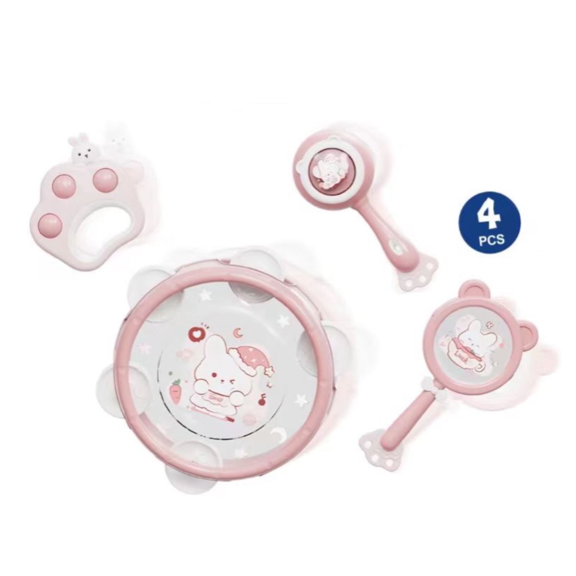 Picture of Cross-Border Early Education Rattle Musical Instrument Toy Set Two-In-One Material to Exercise Baby's Hearing, Sensory and Tactile Toys