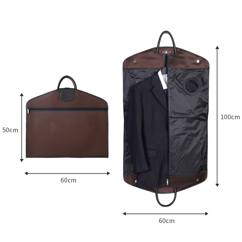 Picture of High-end nylon Oxford cloth suit bag portable handle travel storage bag zipper non-woven suit dustproof bag