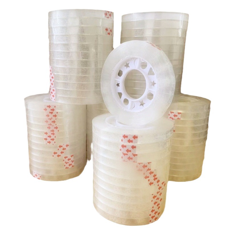 Wholesale transparent stationery tape 0.7cm student office supplies small tape floral strapping stationery tape