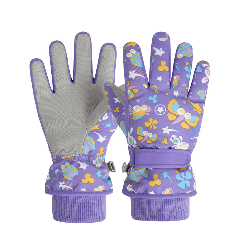Picture of Friendship-children's ski gloves boys winter velvet padded warm waterproof cute cartoon students cycling