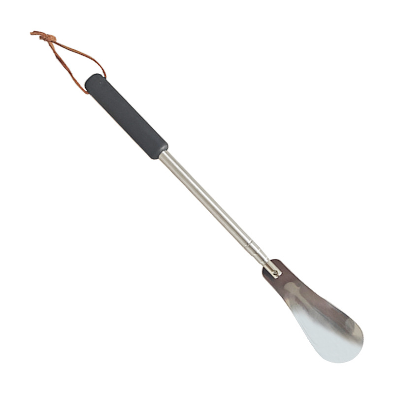 Picture of in stock wholesale retractable shoehorn long handle household shoe lifting device for the elderly and pregnant women wearing shoes portable one-piece hair
