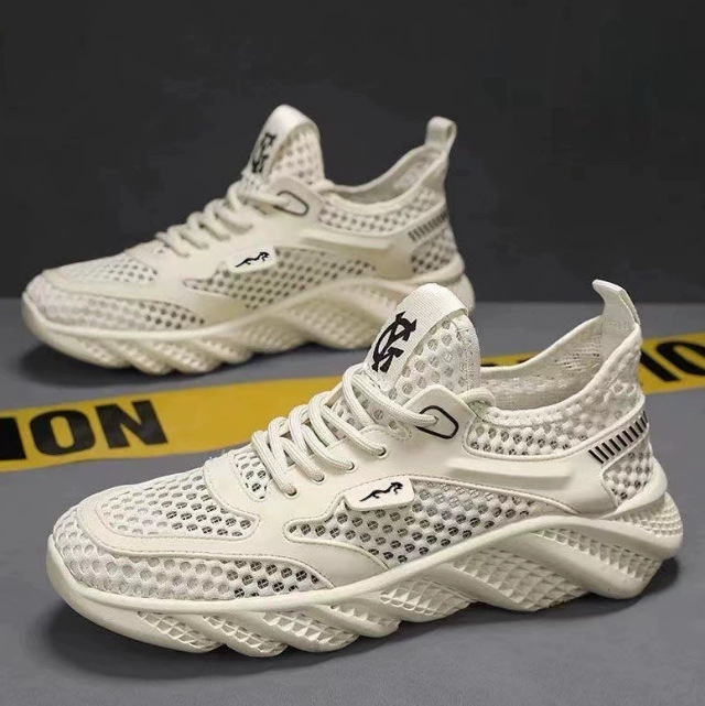 Men's Summer 2025 Low-Top Thick-Soled Thin Comfortable Large Mesh Breathable Sneakers Casual Sports Shoes for Men
