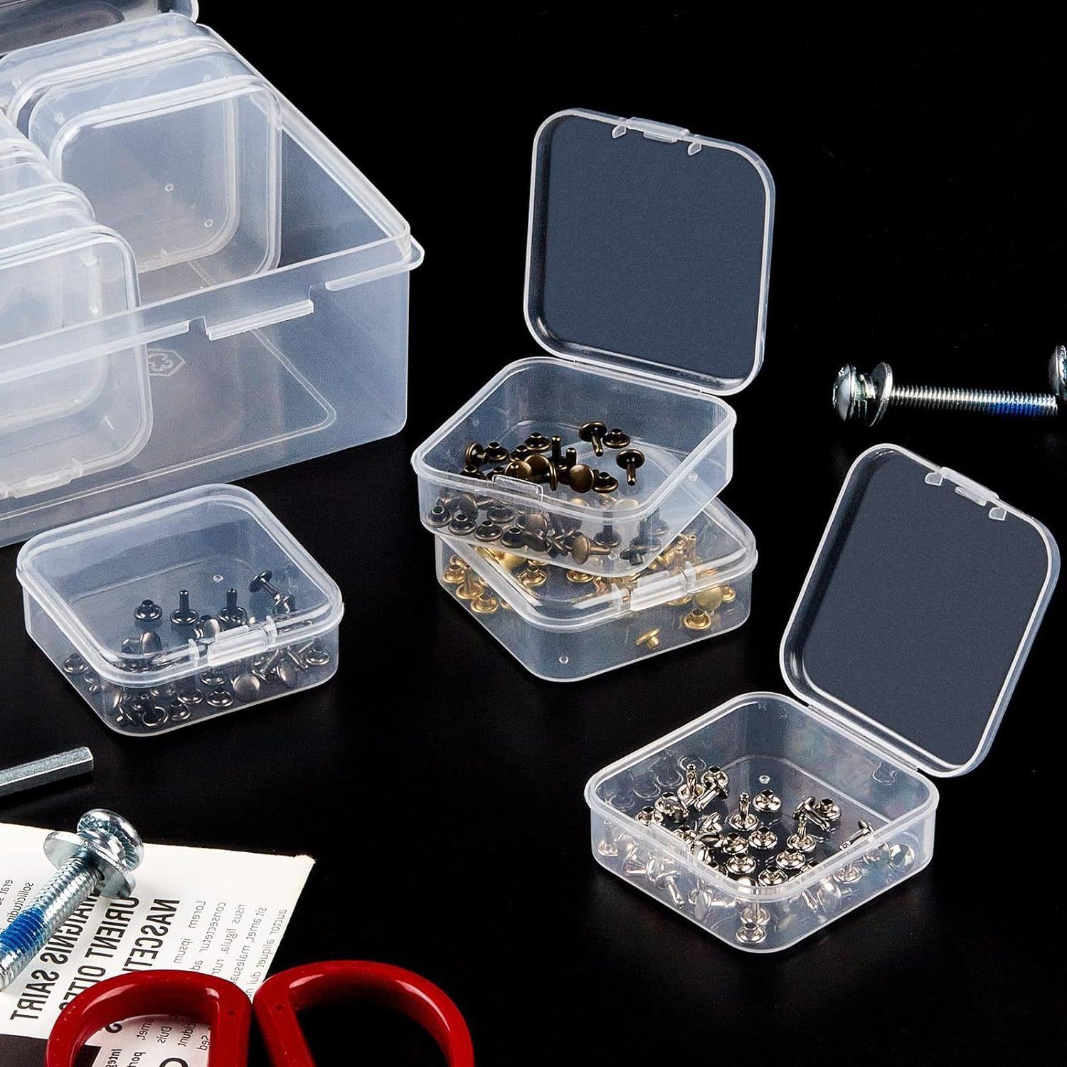 15 grid transparent plastic box loose beads packaging box girl jewelry portable portable DIY handmade material desktop storage