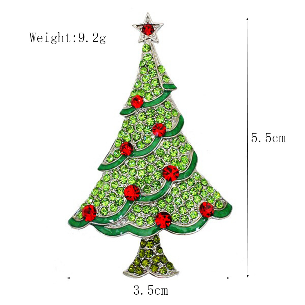 Picture of Lanhao European and American New Fashion Christmas Brooch Christmas Tree Shoes Elk Wreath Snowflake Bell Pin Women