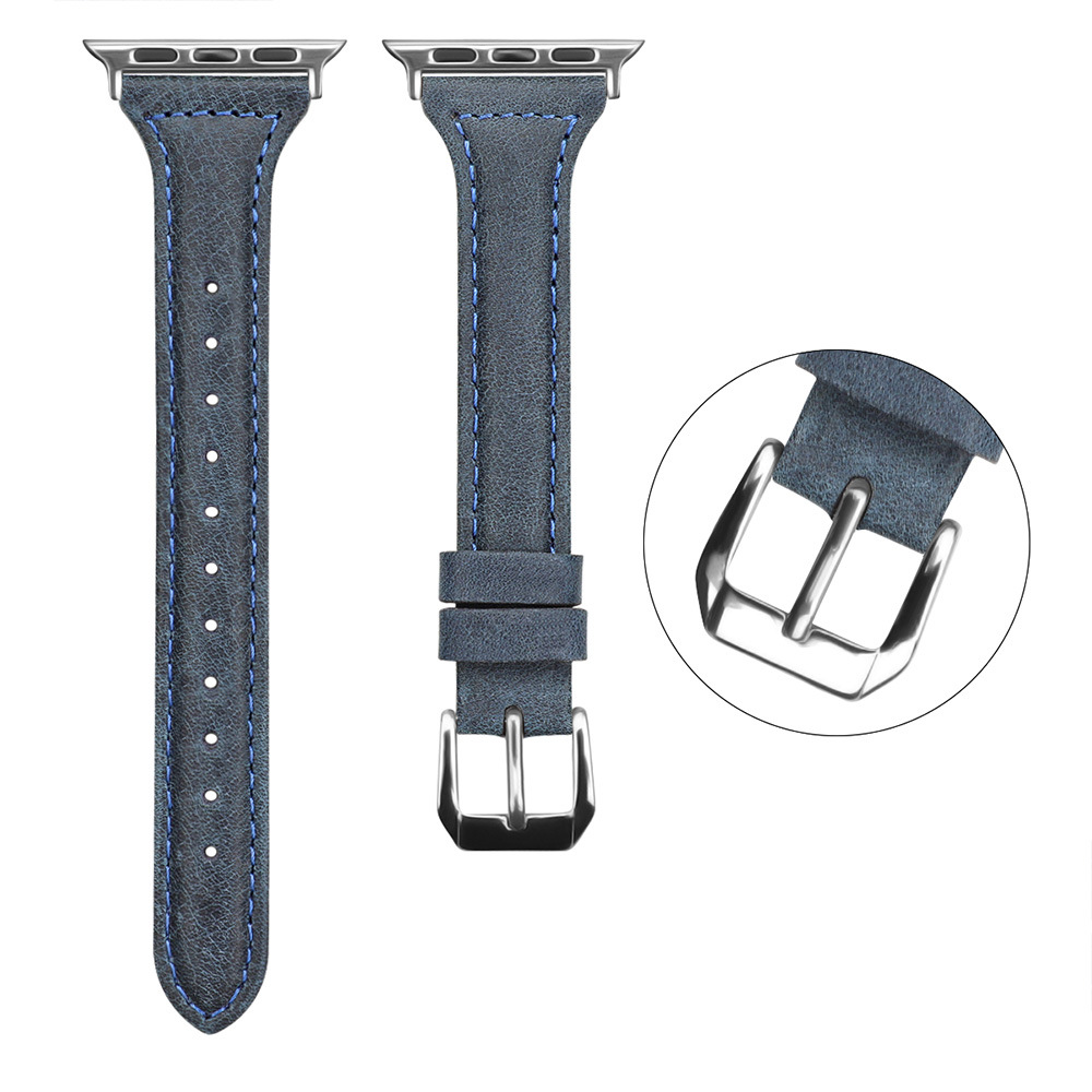 Picture of Suitable for Apple Watch Strap Leather Small Waist appleiwatchs1098765ultra Thin Strap Autumn and Winter