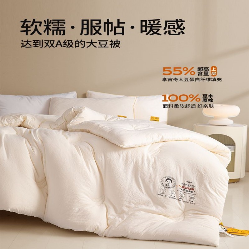 Picture of Class A Li Guanqi Soybean Quilt Thickened Warm Winter Quilt Core Spring and Autumn Quilt Four Seasons Universal Summer Quilt