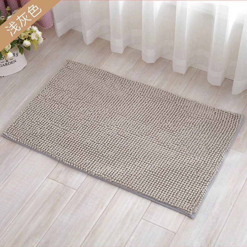 Picture of Special Short Plush Solid Color Chenille Floor Mat Cross-border Four Seasons Household Plain Soft Foot Pad Absorbent Non-slip Carpet