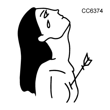 Picture of Cross-border supply waterproof dark tattoo stickers bad girl tattoo stickers fun hand-painted lines black and white tattoo