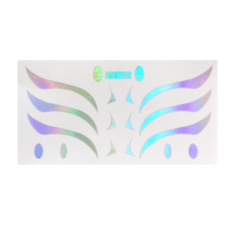 Picture of Spot Eyeliner Stickers for Lazy European and American Eye Makeup Stickers Laser Cut Out Template Makeup Painted Tattoo Stickers