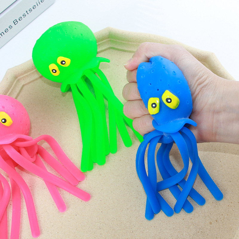 Picture of Octopus pinch music marine animals children bath toys TPR play water decompression toys octopus Octopus wholesale