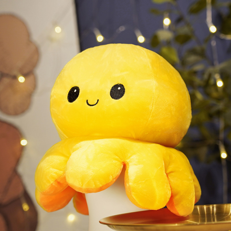 Picture of Double-sided flip Octopus Creative doll flip octopus cute expression cross-border plush toys wholesale manufacturers