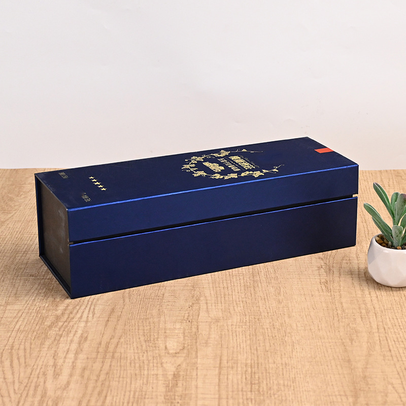 Picture of High-End Wine Gift Box, Custom-Made Special Paper Red Wine Packaging Box, Custom-Made Thickeneded Outer Packaging Wine Paper Box