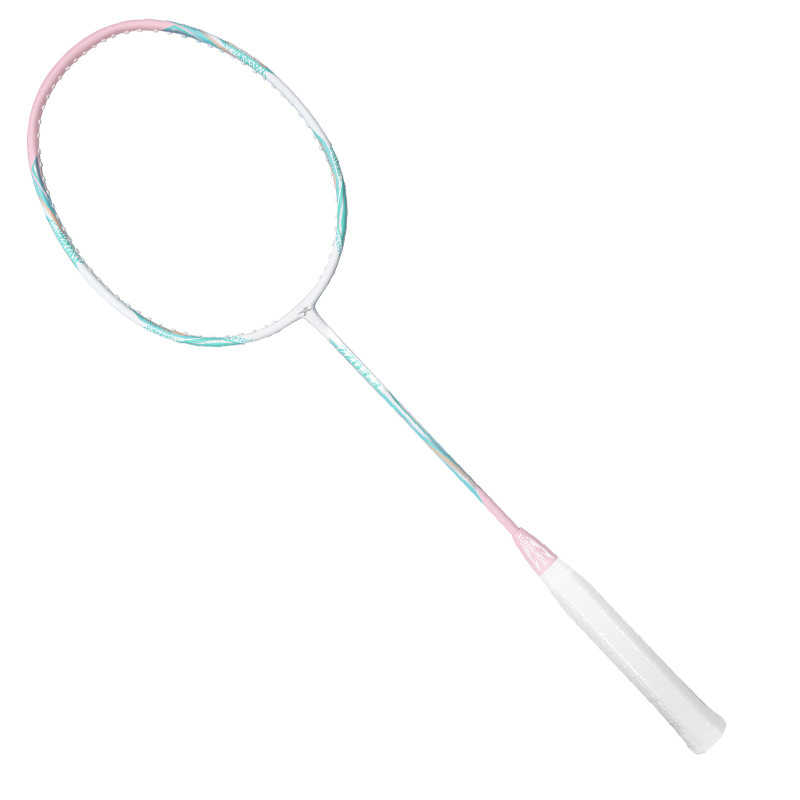 Picture of Factory Wholesale Badminton Racket Carbon Fiber One-Piece Durable Racket Set Adult Student Professional Badminton Double Racket