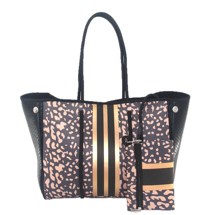 Picture of Diving Material Perforated Beach Bag European and American Fashion Portable Shoulder Strap Mother Bag Outdoor Casual Bag Portable Women's Bag for Women
