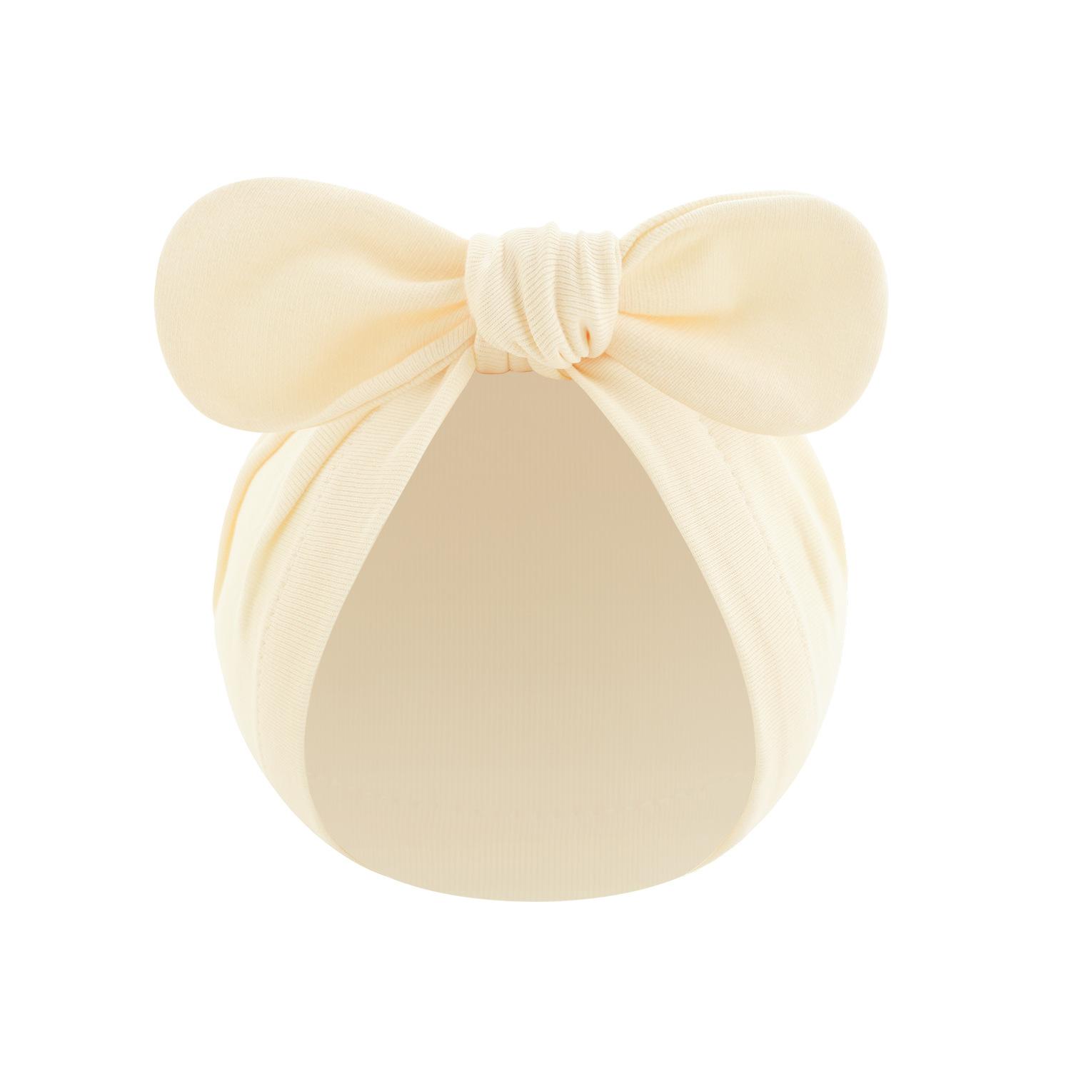 Picture of New children's solid color turtle cap baby Indian cap baby ball knotted cap ins Europe and America wholesale rabbit ear cap