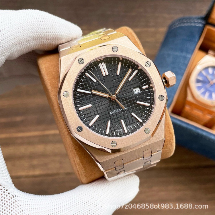 Picture of Cross-Border A-P Royal Oak Men's Fully Automatic Mechanical Watch 15400-15500 Series with Luminous Waterproof Watch